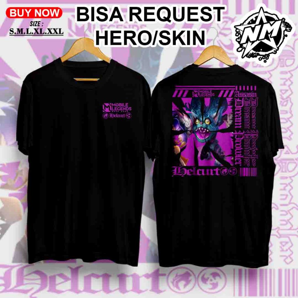 Kaos Helcurt MLBB - Kaos Mobile Legend - Kaos Skin Dream Prowler - Kaos custom - Kaos Terbaru 2025 -