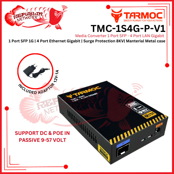 Switch 4 Port Gigabit POE + 1 SFP Uplink | Switch Hub 4 Port Unmanaged