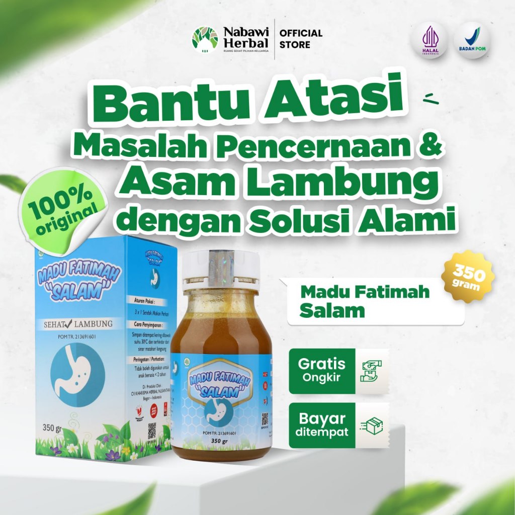 

MADU FATIMAH SALAM - Sehat Lambung Salam Plastik 350gr