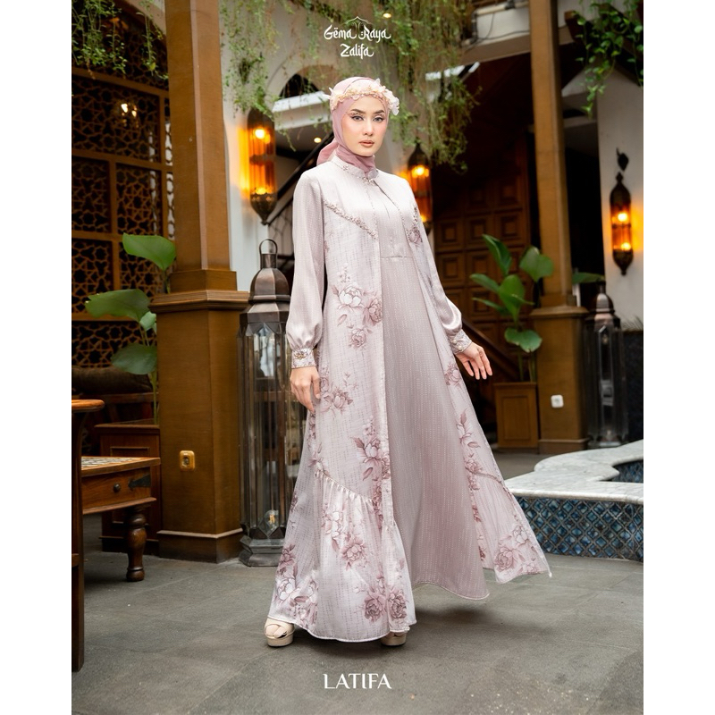 latifa dress/dress raya zalifa/dress zalifa/baju lebaran
