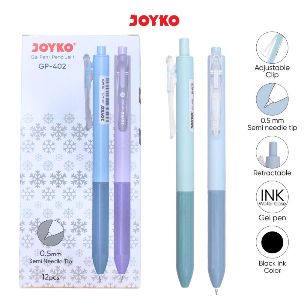 

1 LSN / 12 Pcs Gel Pen Joyko GP-402 0.5mm