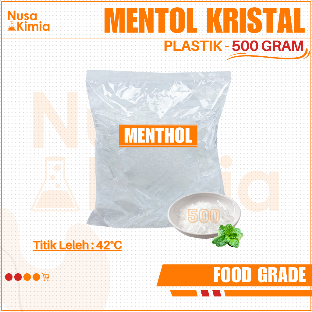 

Menthol Crystal 500 Gram - Kristal Mentol Food Grade