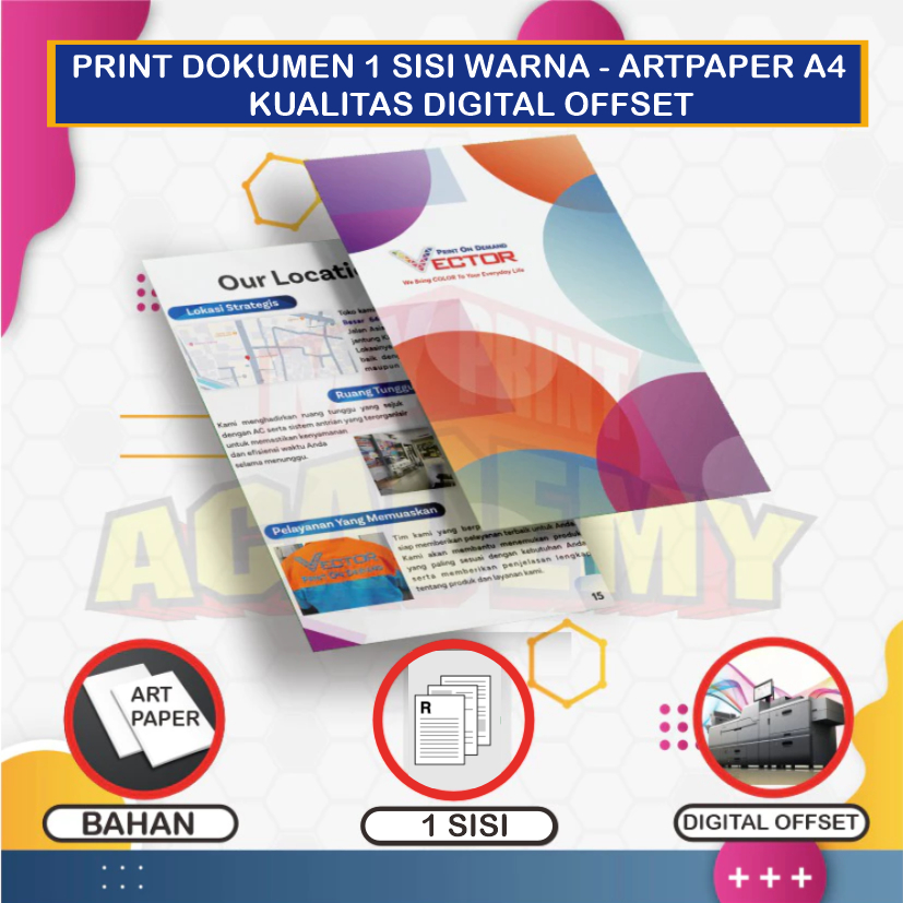 

JASA CETAK DOKUMEN 1 SISI KUALITAS DIGITAL OFFSET ARTPAPER 150GSM A4