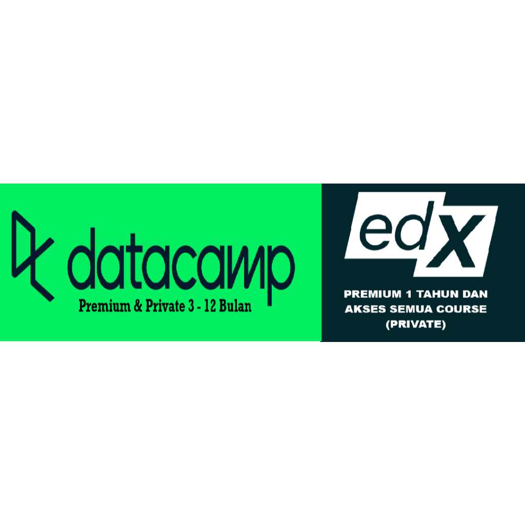 [Promo] Voucher Combo (EDX & Datacamp) 1 Tahun Premium 100% Private Murah