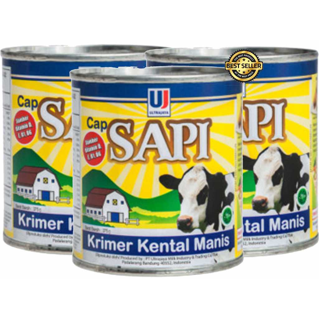 

Ultra Susu Kental Manis / SKM Cap Sapi Krimer Putih 375gr Ultra Jaya / SUSU CAP SAPI ULTRA JAYA 375 GR