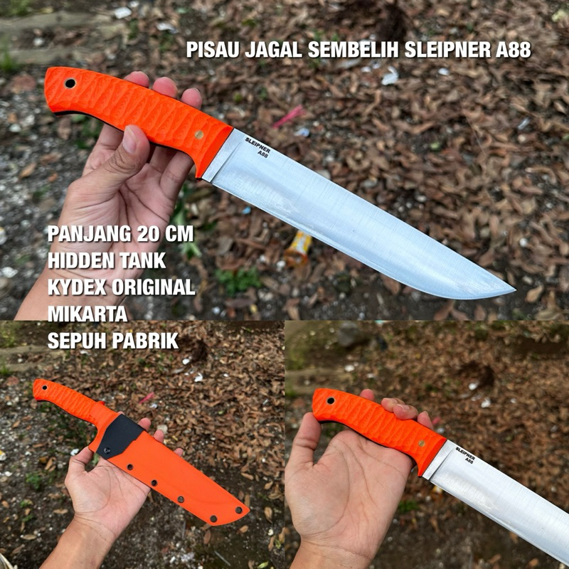 PISAU SEMBELIH BAJA A88 SIAP PAKAI MURAH