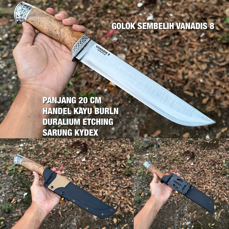 PISAU SEMBELIH BAJA VANADIS 8 KYDEX ORIGINAL