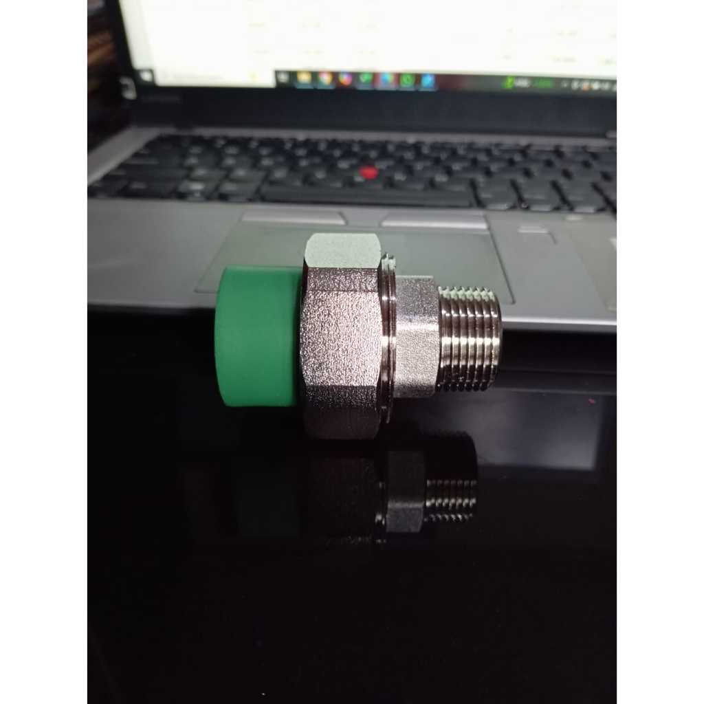 Male Thread Union PPR 3/4" (25mm) / SDL Watermur PPR 3/4" / Sok Drat Luar Watermur 3/4" PPR