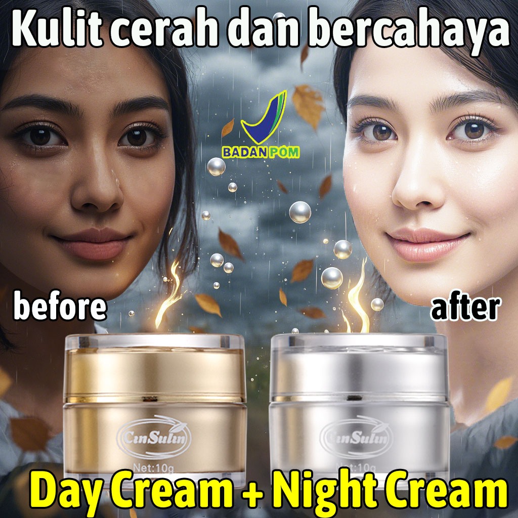 [BPOM] CinSulin Cream pemutih wajah cepat dan ampuh dalam 7 hari – krim siang & malam dengan formula