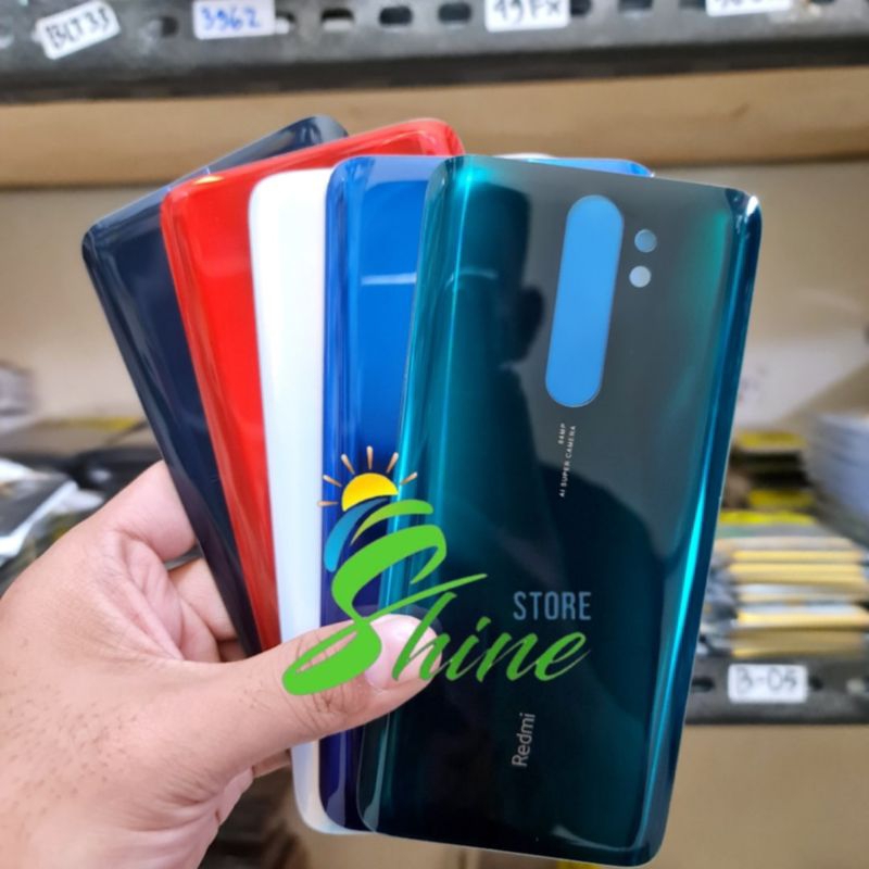 Backdoor Tutup Belakang Kaca HP Xiaomi Redmi Note 8 Pro Bekdor Back Cover Casing Kesing