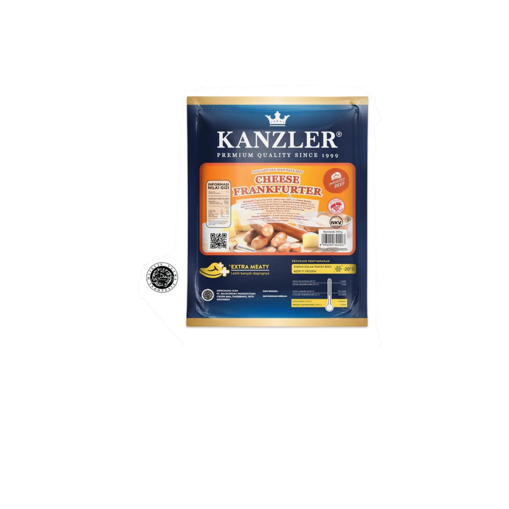 

KANZLER CHEESE FRANKFURTER 360 GR