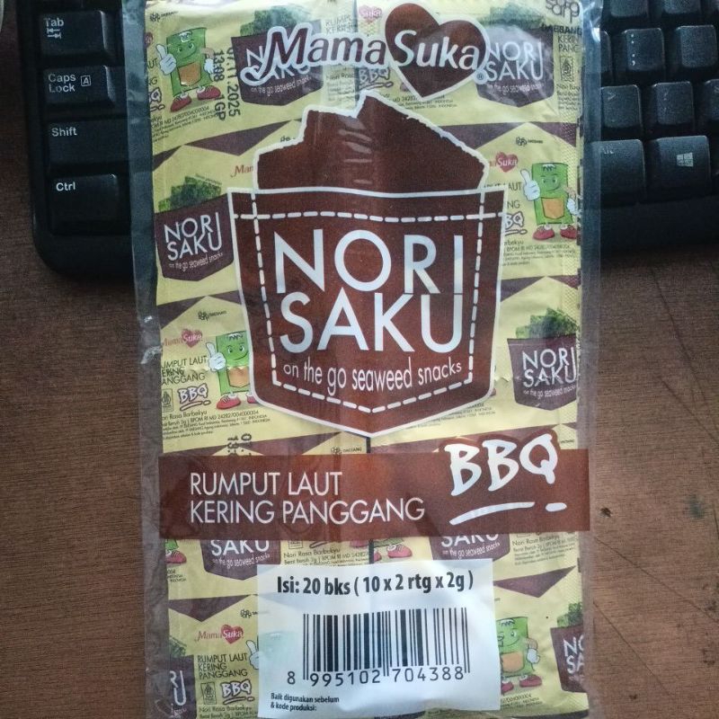 

Nori Saku BBQ per Pack 2 Renteng (20pcs)