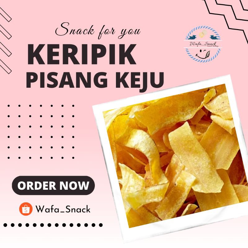 

1kg Keripik Pisang Keju Gurih Renyah