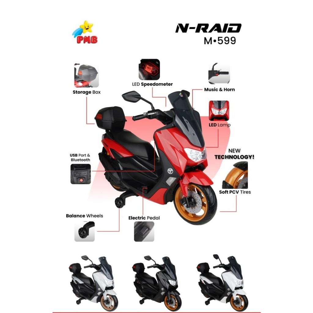 Motor Aki Nmax Motor Accu Anak Nmax PMB M588 Nmax M599 BAN EVA KP