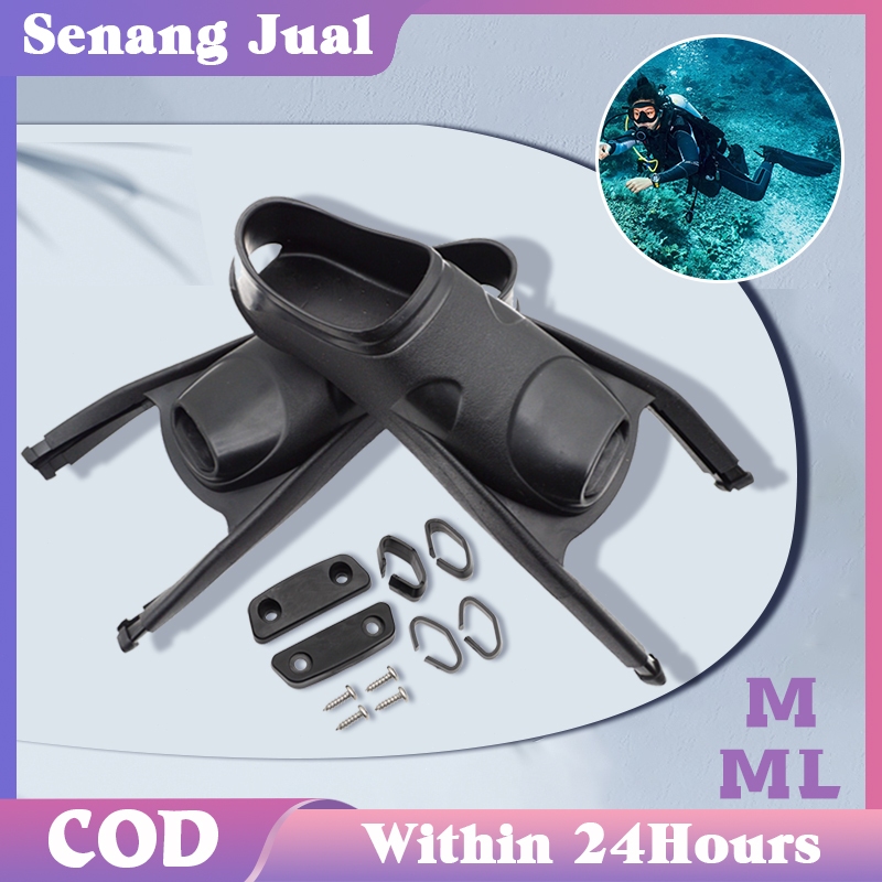 1 Pasang Fins Renang Universal Penutup / Cocok Untuk Menyelam Bebas / Long Fins Carbon