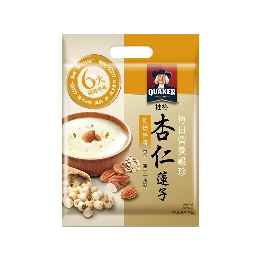 

Quaker Oat Herbs & Cereals Beverage Almond & Cashew (10 sachet)