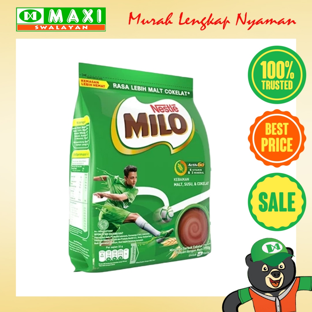 

Nestle Milo Rasa Cokelat 990gr