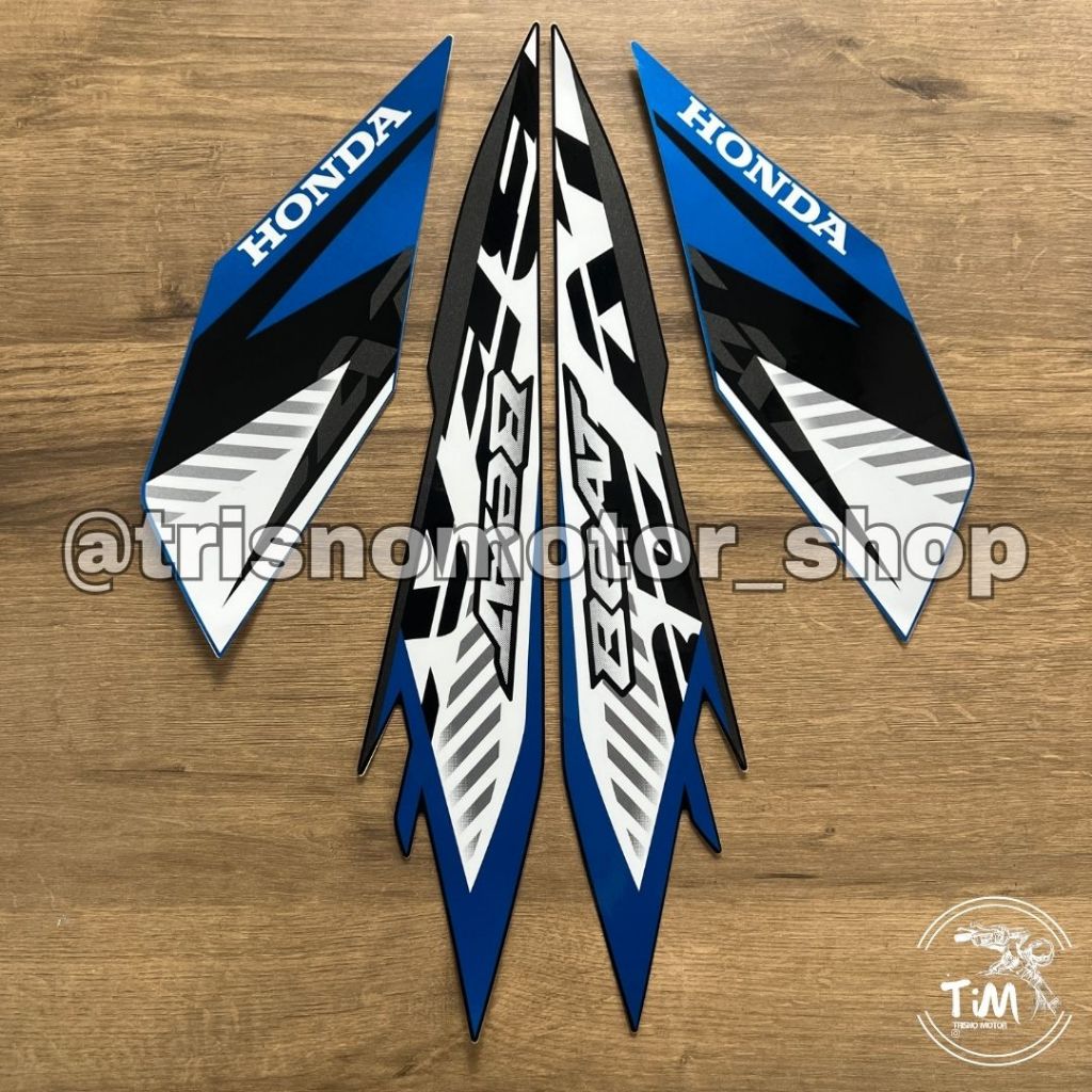 STIKER STRIPING MOTOR BEAT 2023 CBS HITAM BIRU