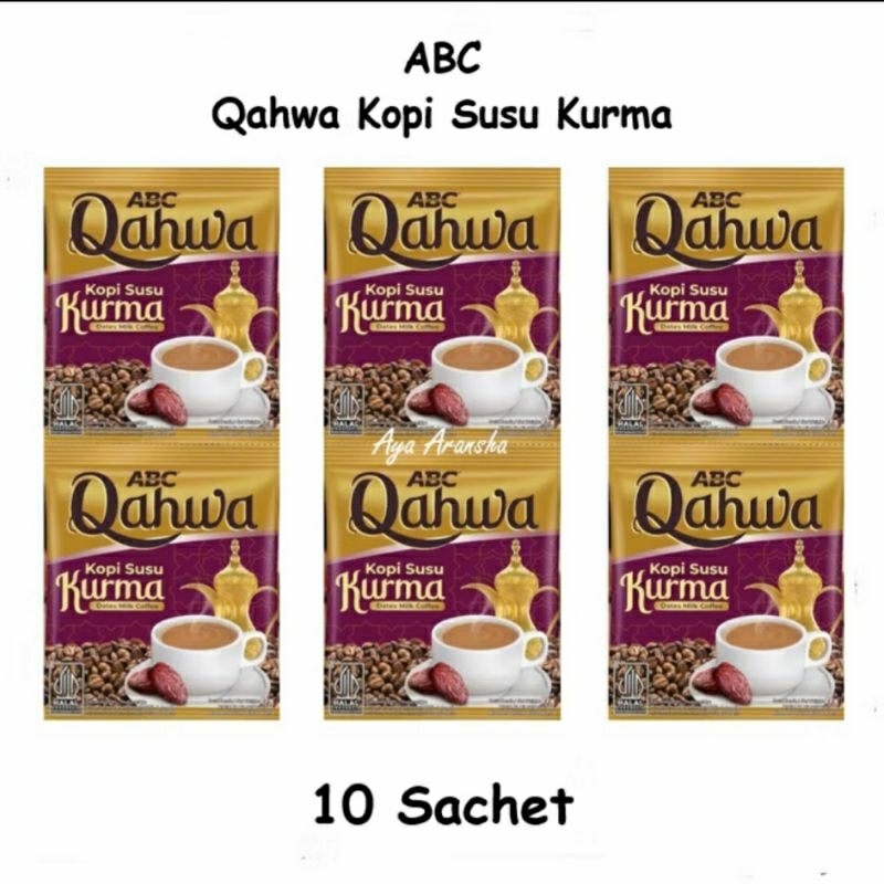 

Abc Qahwa Kopi Susu Kurma (1 Renteng isi 10 sachet)
