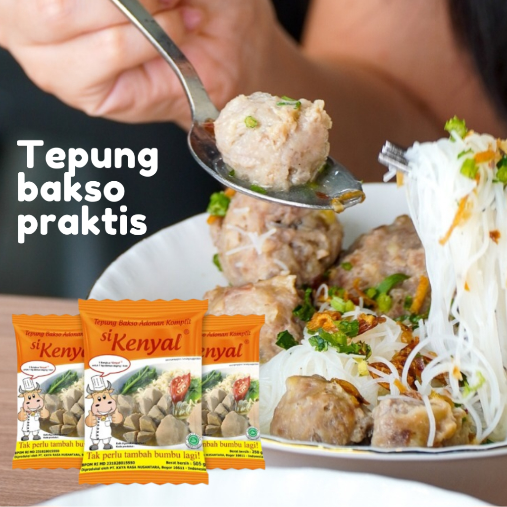 

Tepung Premiks Adonan Bakso Instant Super Praktis Sikenyal 500gram