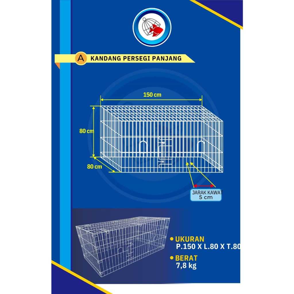 Kandang ayam galvanis Persegi Panjang/kandang ayam grosir/kandang ayam murah