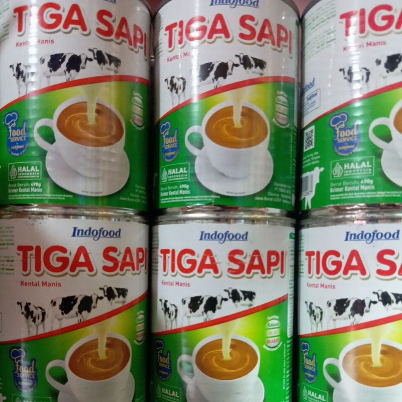 

SKM Tiga sapi, Krimer susu kental manis tiga sapi 490gr