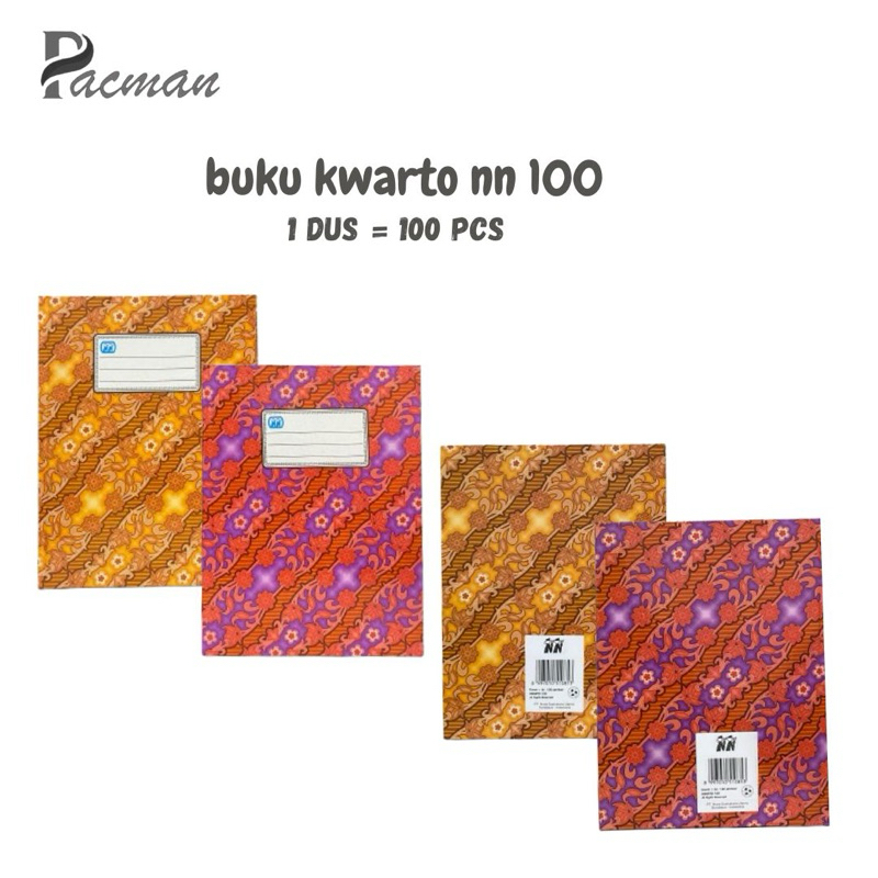 

Buku Kwarto NN 100 | Buku Kwarto Hardcover 100 Lembar | Buku Catatan | Buku Evaluasi