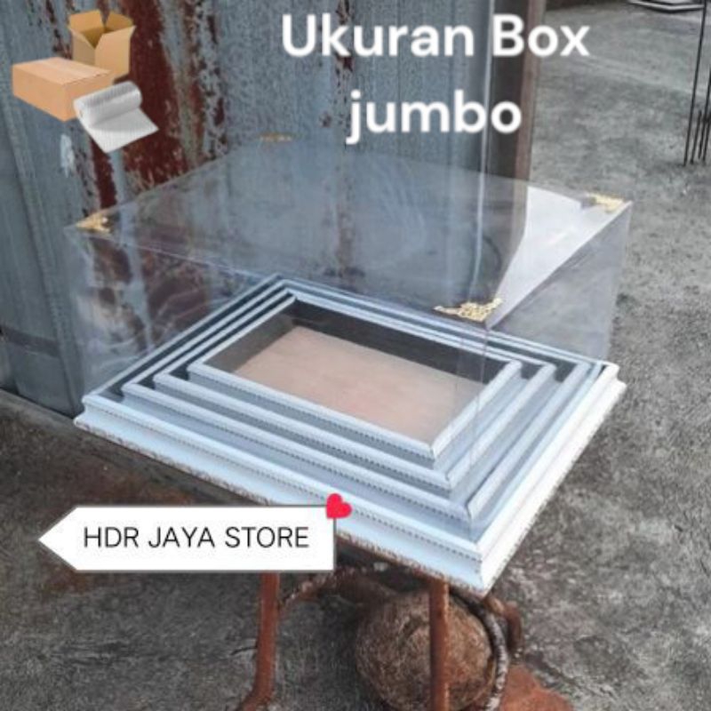 

Kotak Hantaran frame fiber 1 Set isi 4 Box seserahan pernikahan Kotak lamaran wedding plus tutup Mika pakai siku