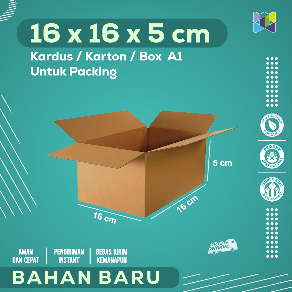 

Box Packing 16x16x5 / Kardus Packing / Karton Packing cocok untuk Aksesoris, Skincare, Pakaian, Elektronik, Barang Pecah Belah, Dokumen, Buku dengan Harga home industri langsung.
