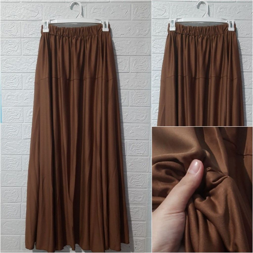 ROK PANJANG MAYUNG / ROK PANJANG BAHAN JATUH / ROK HALUS BASIX
