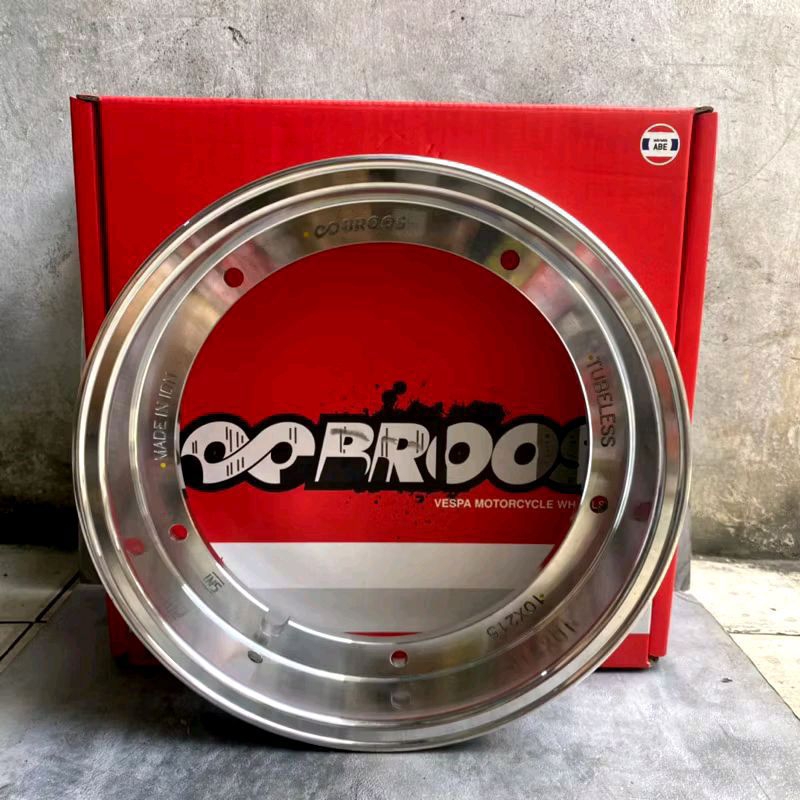 Velg Vespa Veleg Ring 10 R10 Velek Vespa Sprint Px Exclusive Excel Chrome Original BROOS