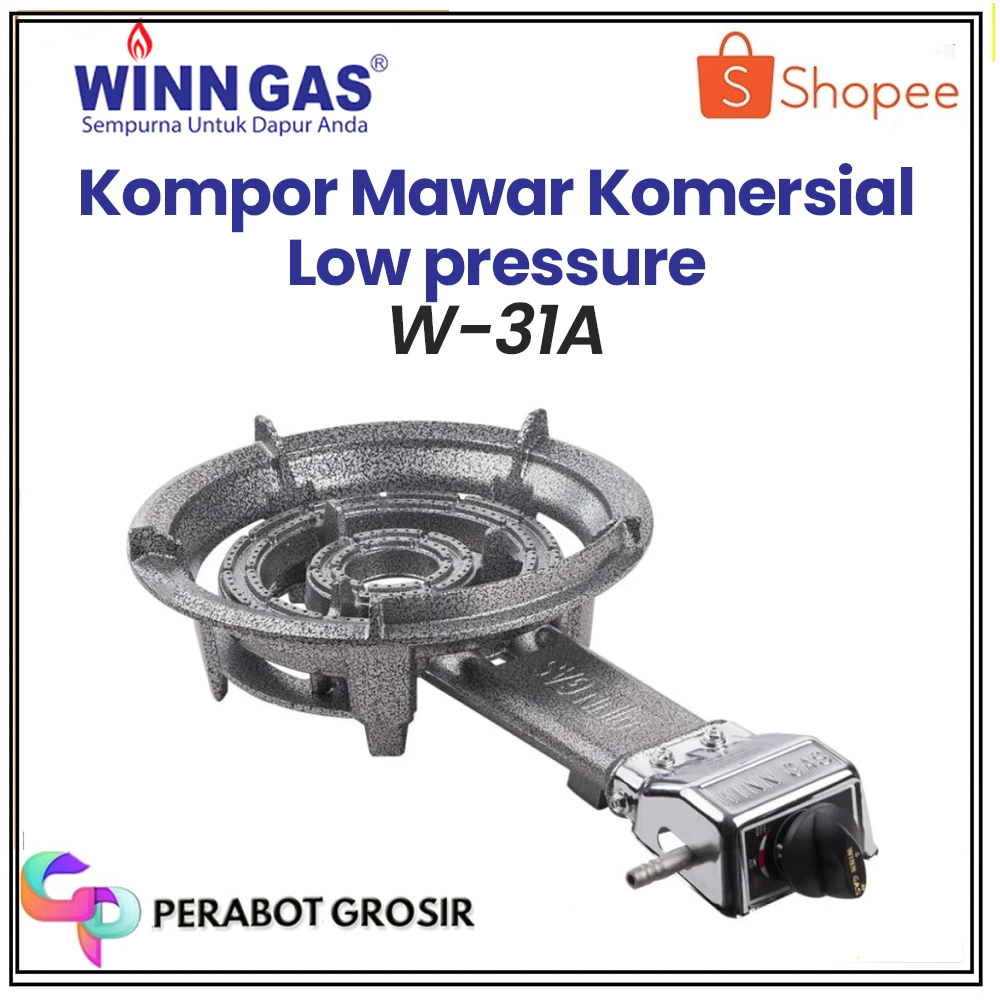 Winn Gas Kompor Mawar Komersial Ukuran Besar 1 Tungku Tekanan Rendah W 31 A Low Presssure