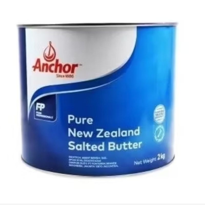 

ANCHOR BUTTER / MENTEGA ANCHOR 2 KG 1 KARTON ISI 6 KALENG