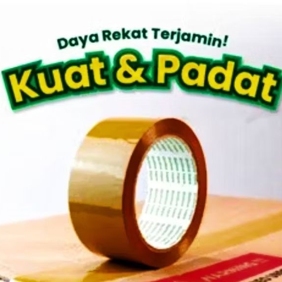 

LAKBAN 2 INCH BENING/COKLAT SUPER MURAH 45MMX90 YARD
