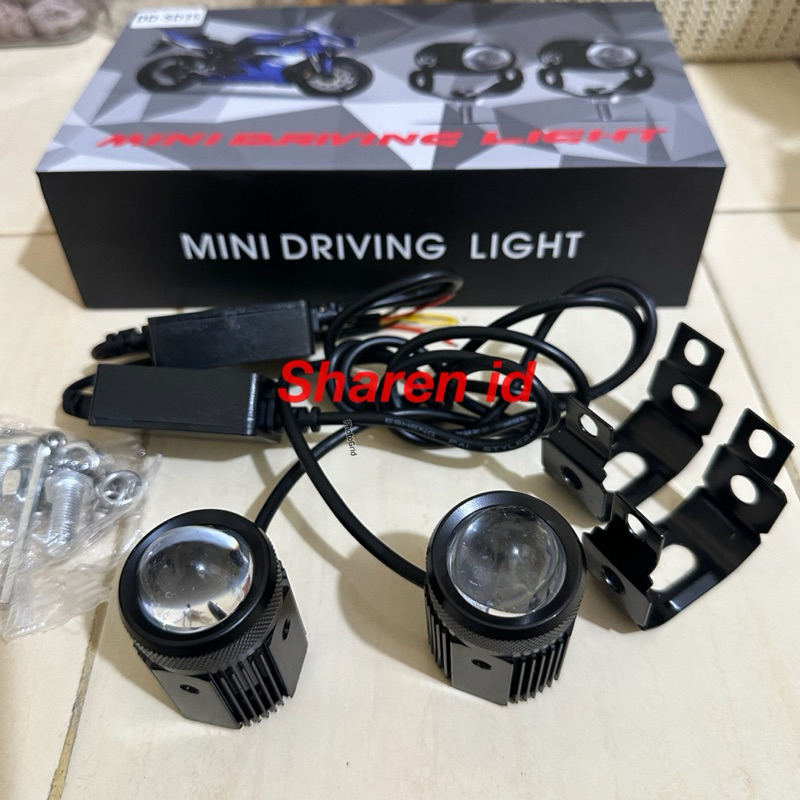 lampu tembak laser D2 Mini Driving Light hi low Sepasang