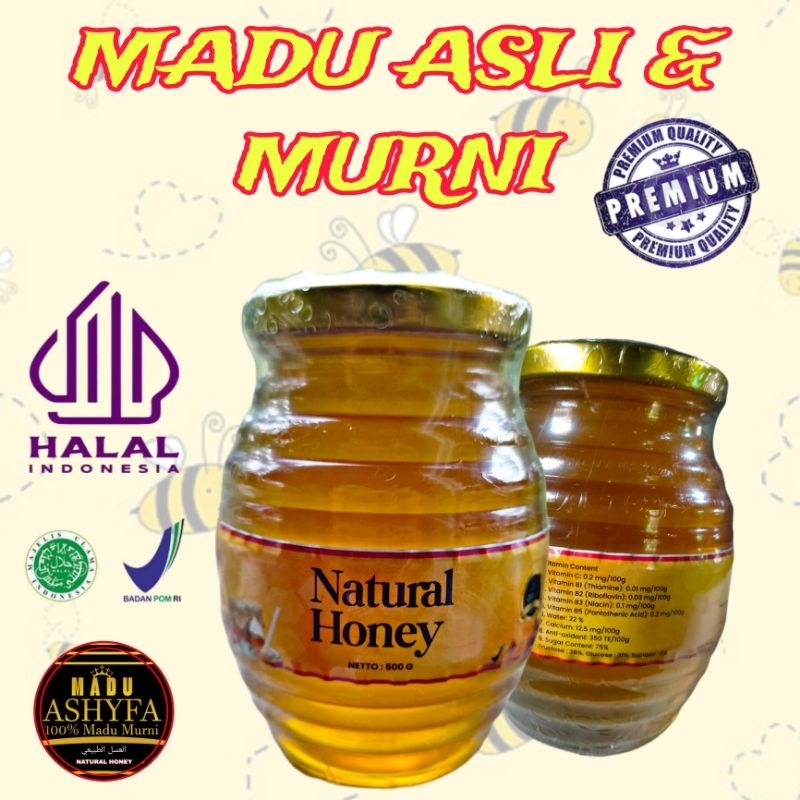 

MADU ASLI ALAMI QUALITY NO 1 KEMASAN 500G dr lebah melifera