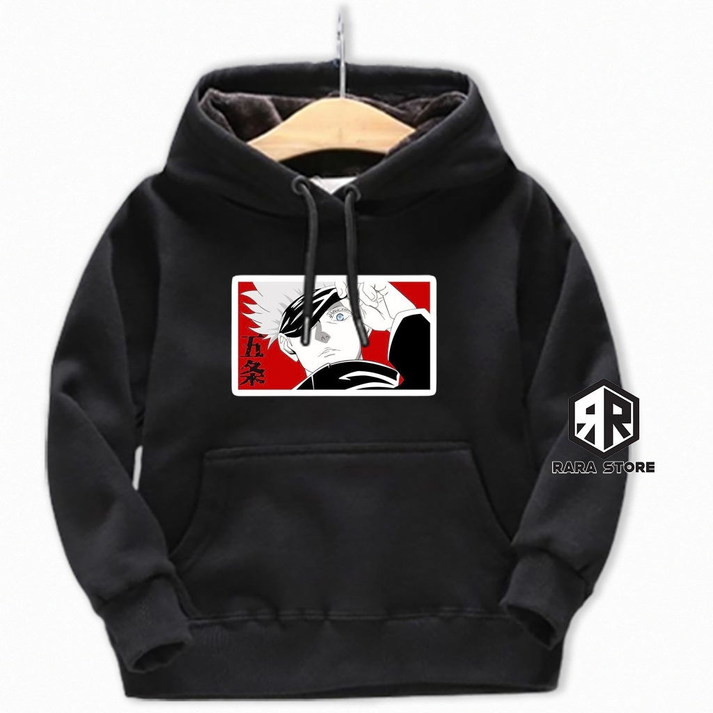 Sweater Hoodie Anak Laki Laki Perempuan Umur 2-13 Tahun / Jaket Anak Anime GOJO SATORU