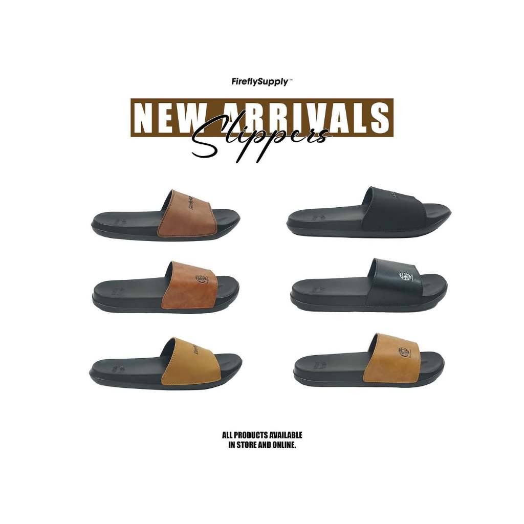 FIREFLY SANDAL SLOP V2 ORIGINAL/ slop pria wanita bahan kulit