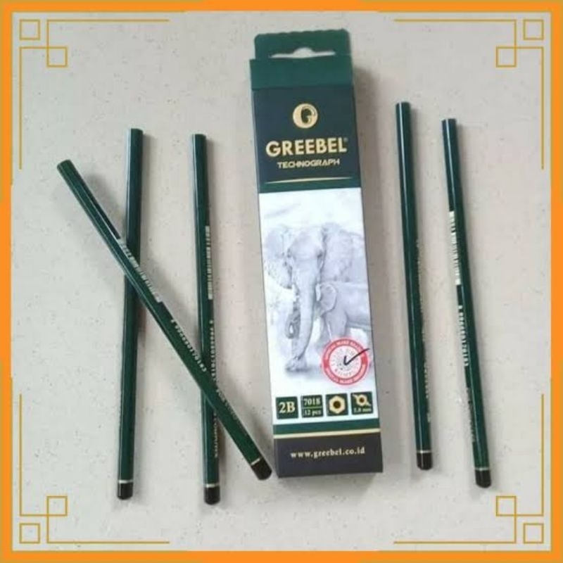 

Pensil 2B Greebel Technograph isi 12 pcs Original