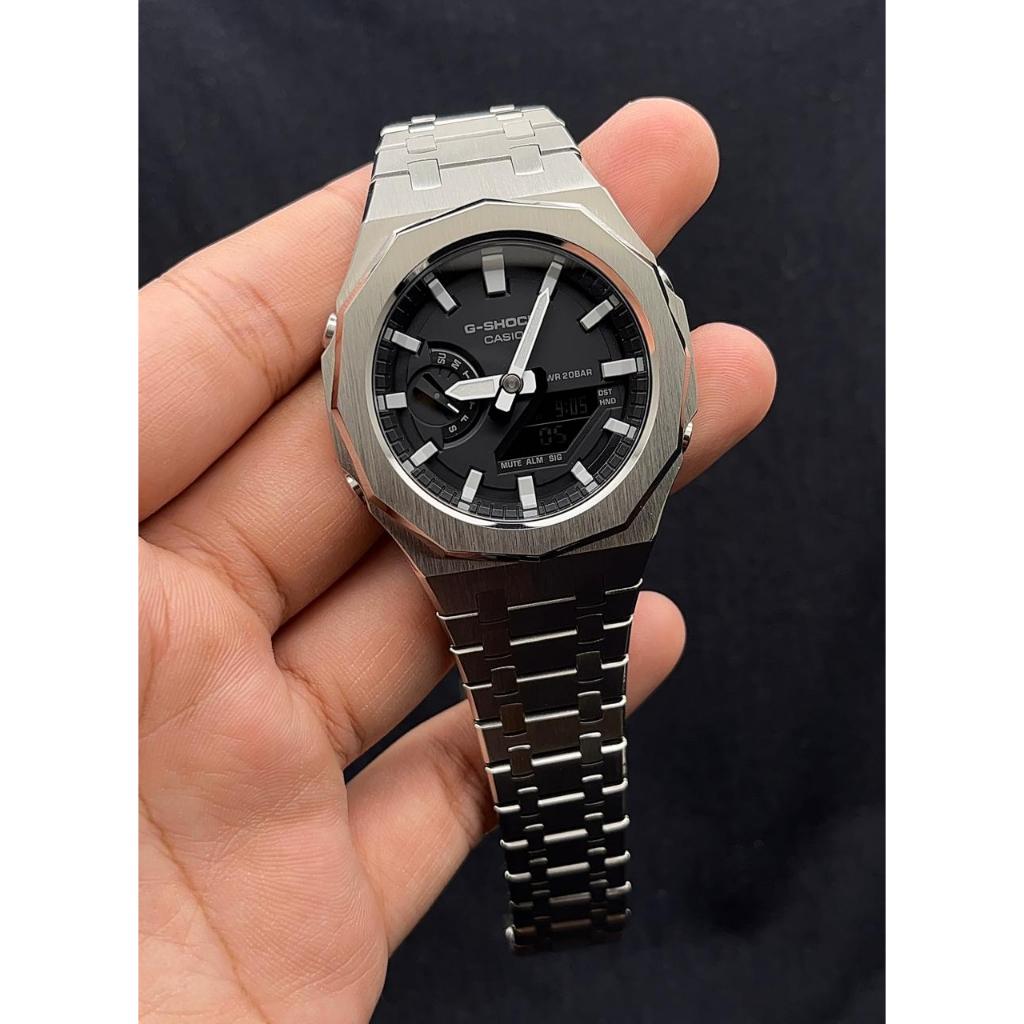 g-shock G-Shock Ga-2100-1adr Mod Steel Silver Gen 5