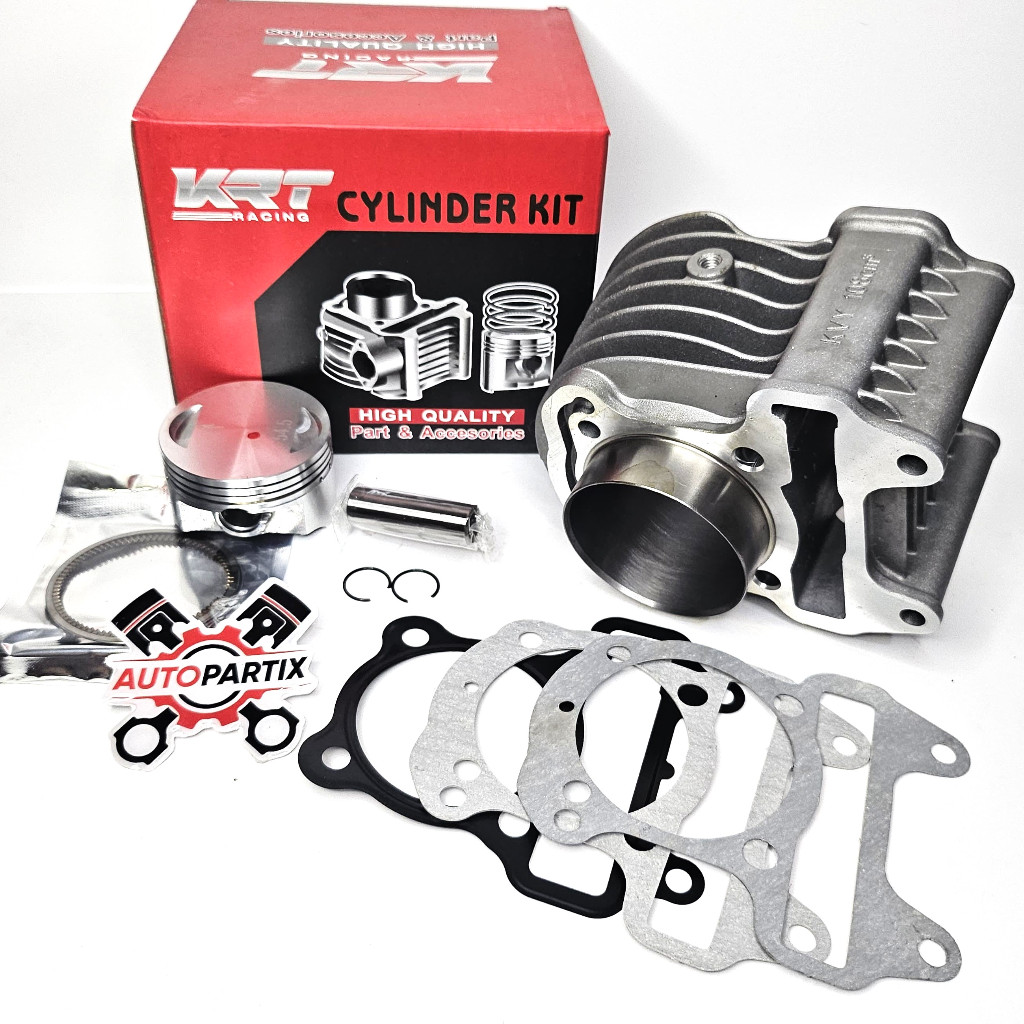 BLOK PISTON SET BLOK SEHER Bore Up KRT 54.50 mm Beat Scoopy Spacy Karbu Karburator 130cc