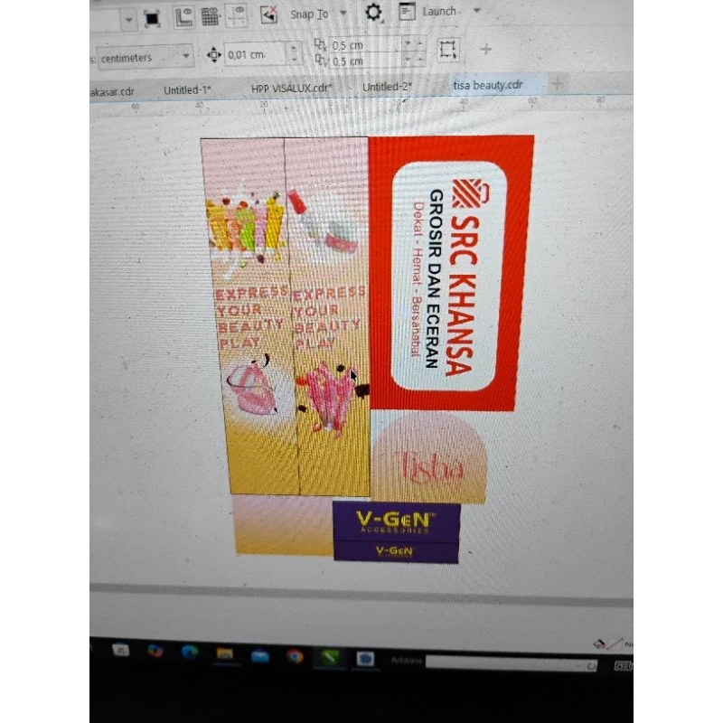 akrilik stiker logo brand rak asesoris hp