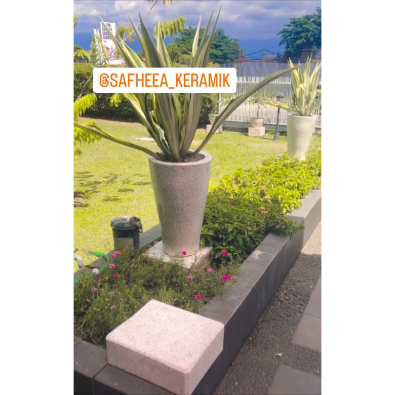 Pot Teraso Kerucut Safheea_keramik