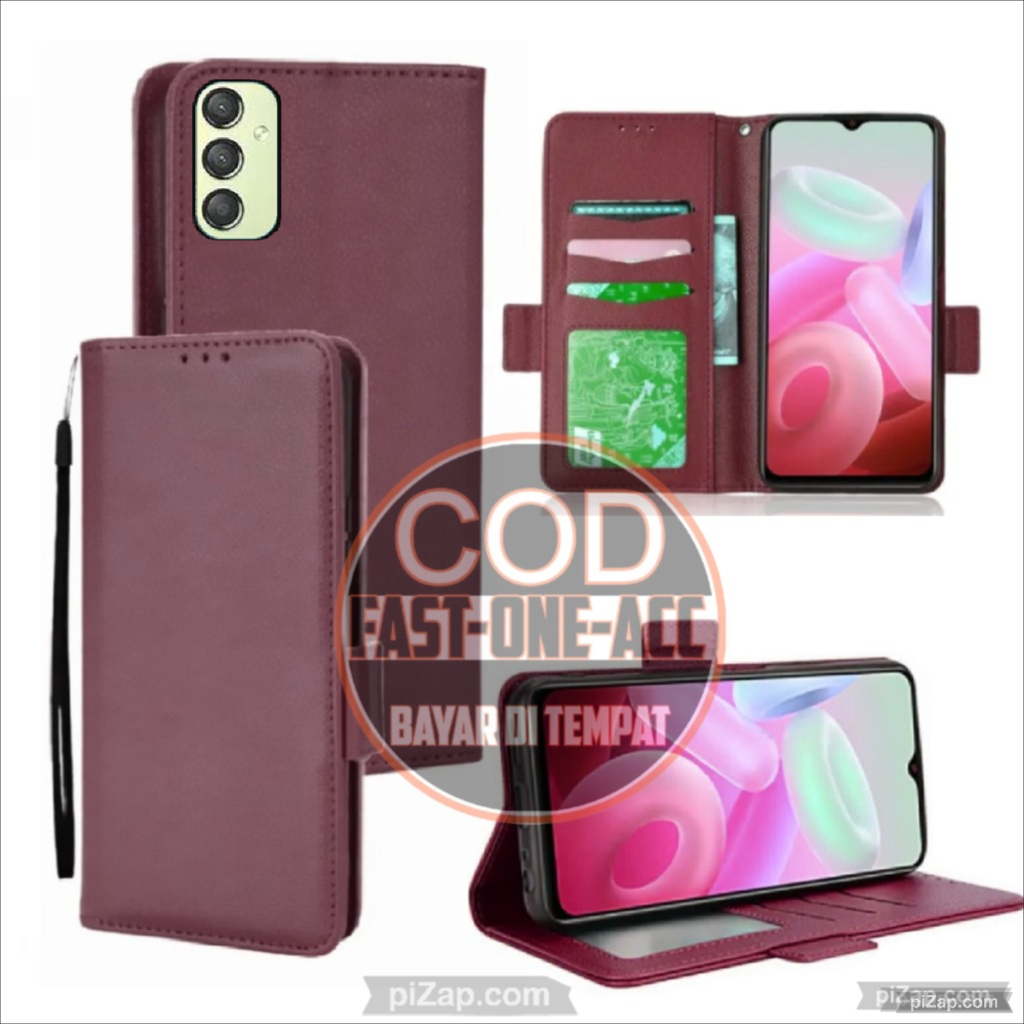 CASE HP SAMSUNG GALAXY A14 5G FLIP LEATHER CASE PREMIUM-FLIP CASE KULIT SAMSUNG GALAXY A14 5G