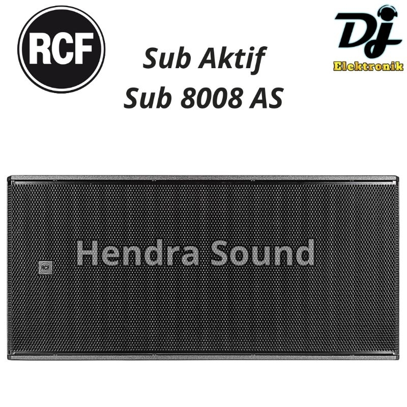 RCF ● SUB 8008 AS / SUB8008 AS - Speaker Subwoofer Aktif 18 inch × 2 (ORI ITALY)