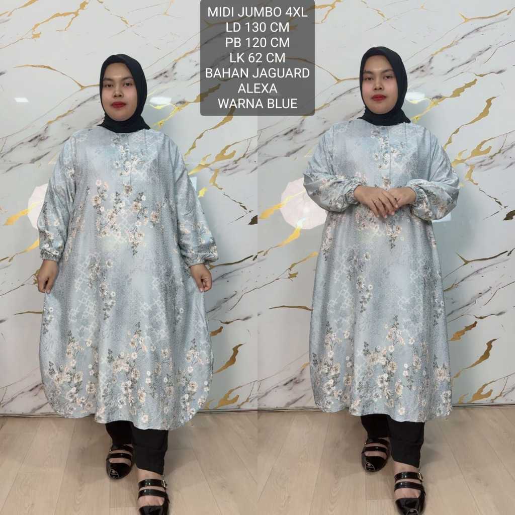 Midi Jumbo Ld 130 Cm Model Kekinian - Alexa Long Tunik