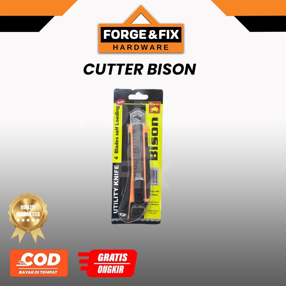 

BISON Cutter Silet Utility Knife 4 Blade 7004