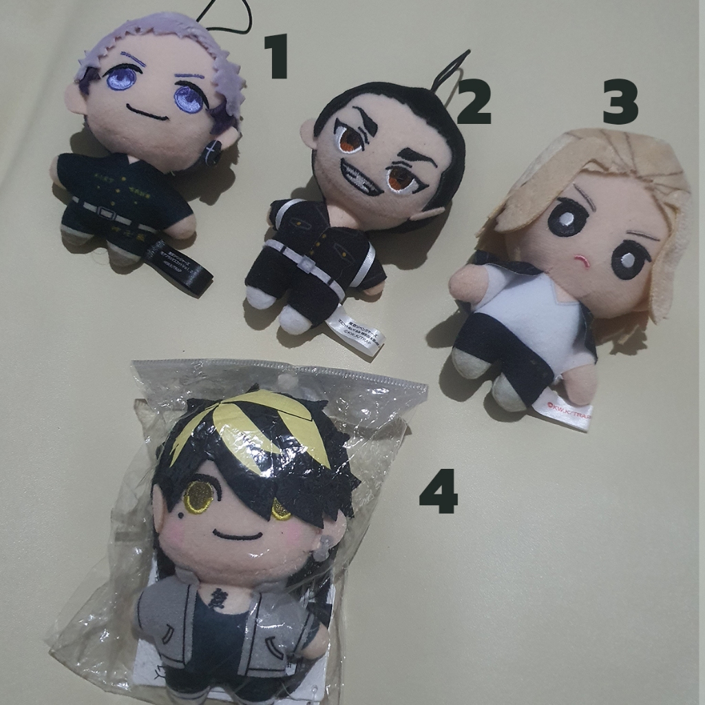 Boneka Tokyo Revengers Kazutora Mikey Hanma Baji Mitsuya Anime Plush Ganci