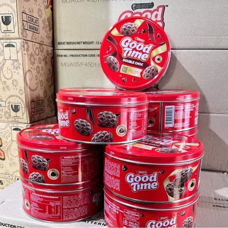 

Good Time Double Choco biskuit wafer roti kue