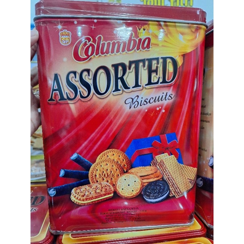 COLUMBIA BISKUIT ASSORTED 750g [Biskuit Lebaran Kaleng]